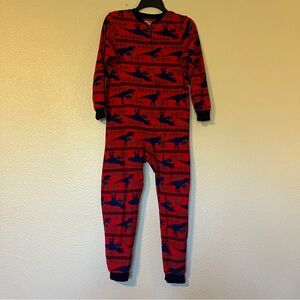 Kohl's Jammies For Your Families Boy’s Size 10-12 Red w/Blue Dinosaurs Pajamas